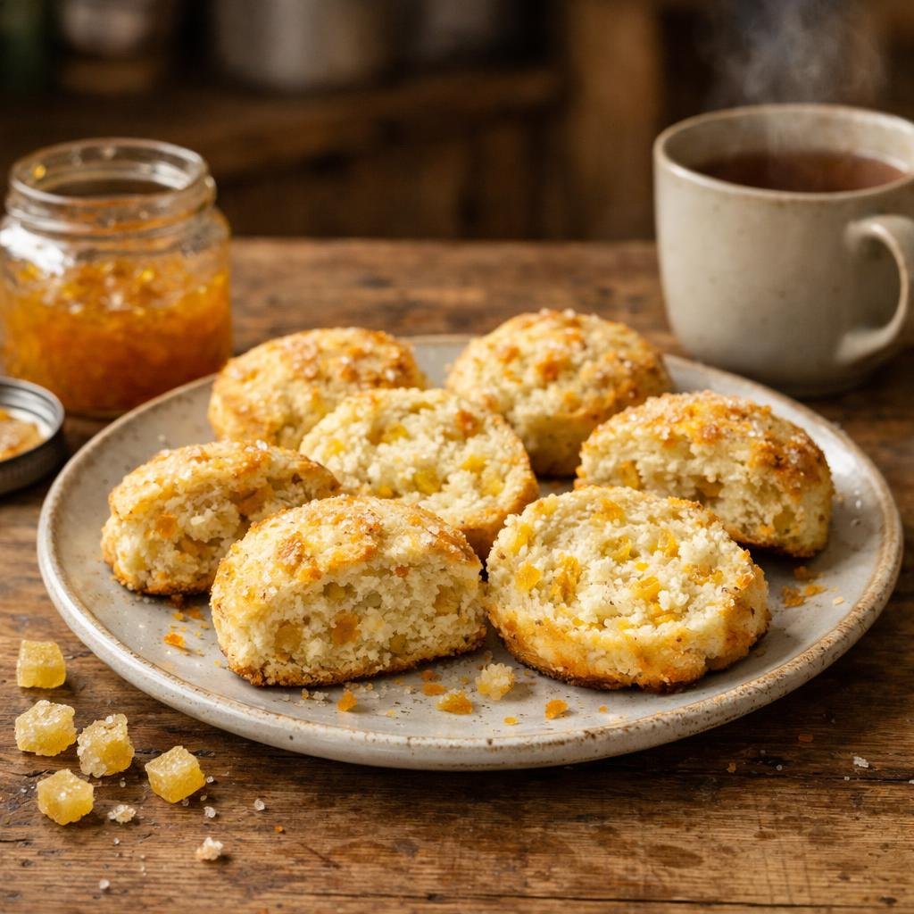 Scones gingembre confit