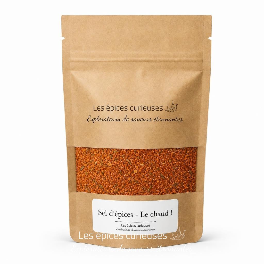 Sel d'épices - Le chaud ! - Packaging - Les Épices Curieuses