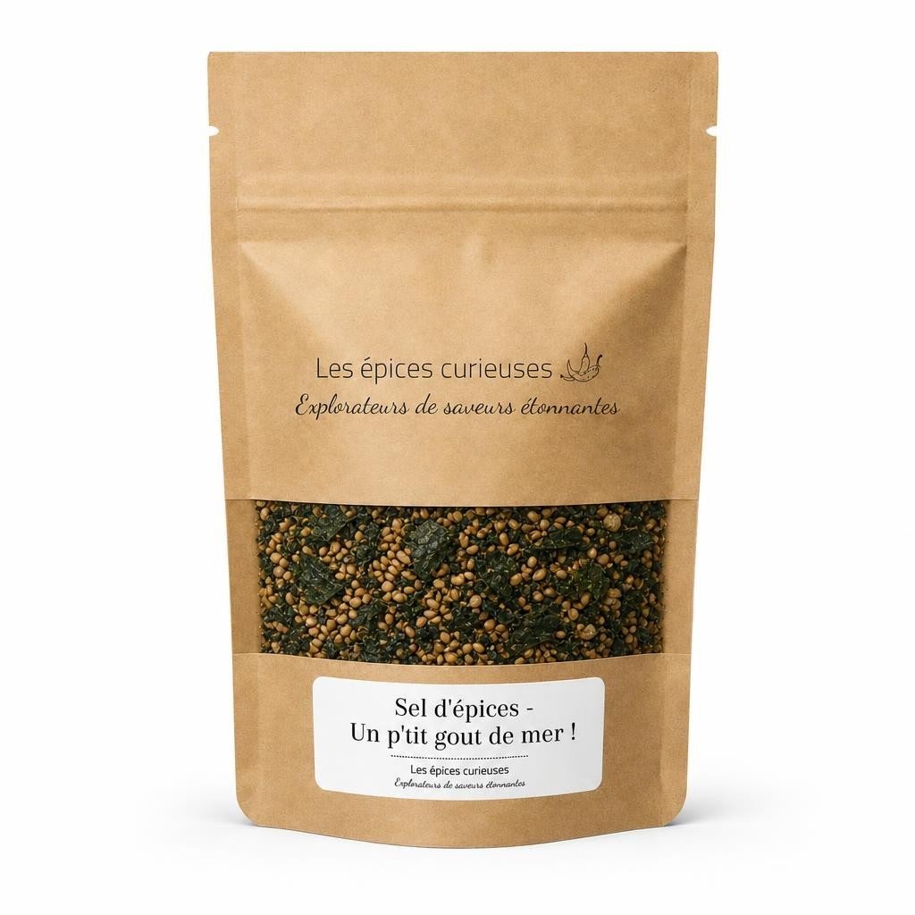 Sel d'épices - Un p'tit gout de mer ! - Packaging - Les Épices Curieuses