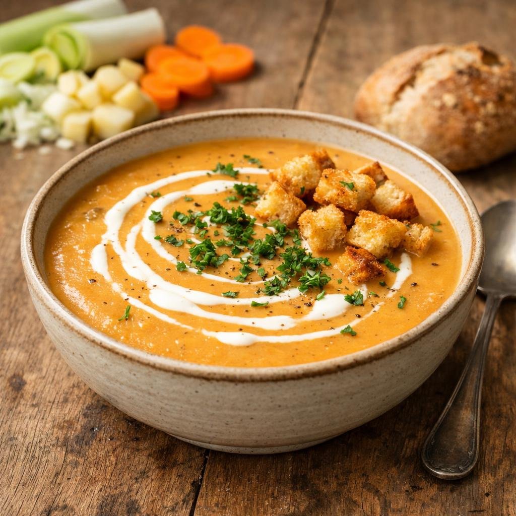 Soupe douce parfumée