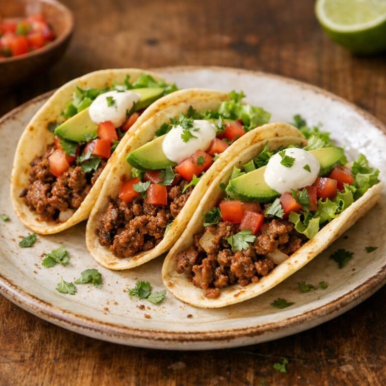 Tacos au bœuf épicé