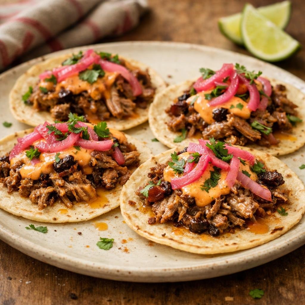 Tacos canard confit chipotle