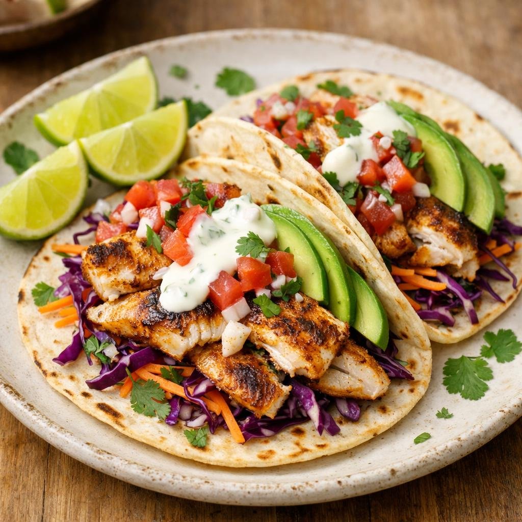 Tacos de poisson grillé