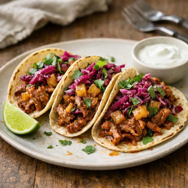 Tacos de porc effiloché