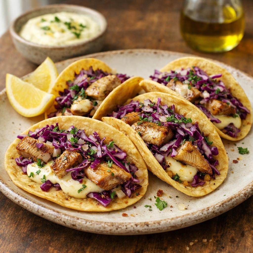 Tacos maquereau fumé