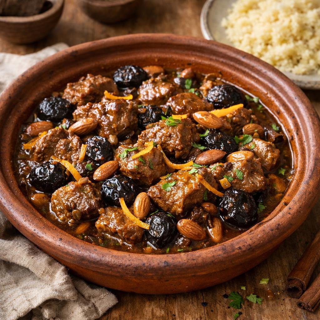Tajine d'agneau aux pruneaux