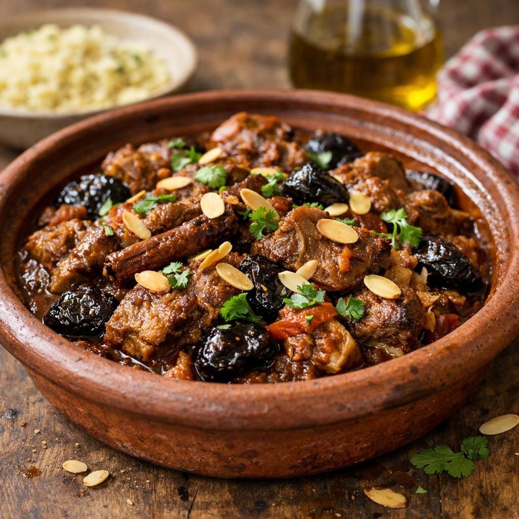 Tajine d'agneau aux pruneaux