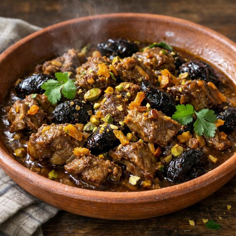Tajine d'agneau aux pruneaux