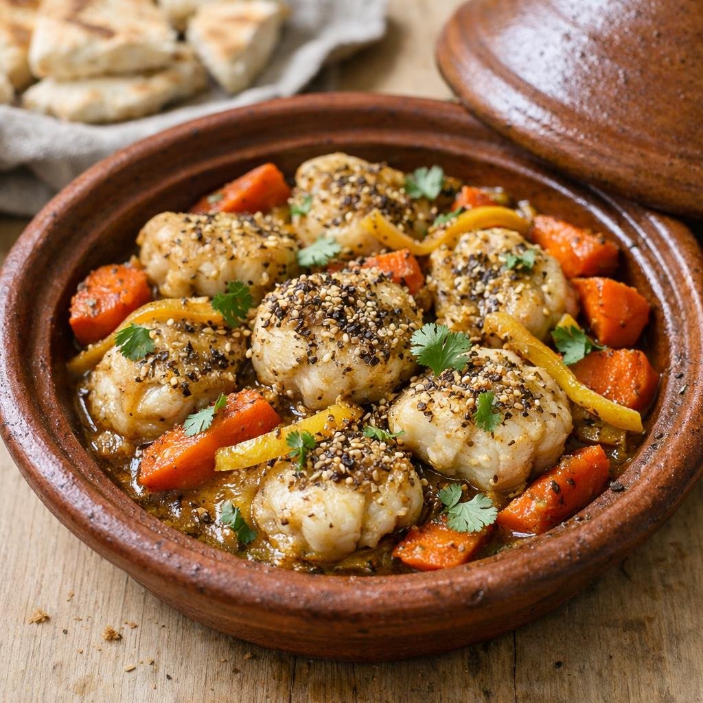 Tajine de lotte zaatar