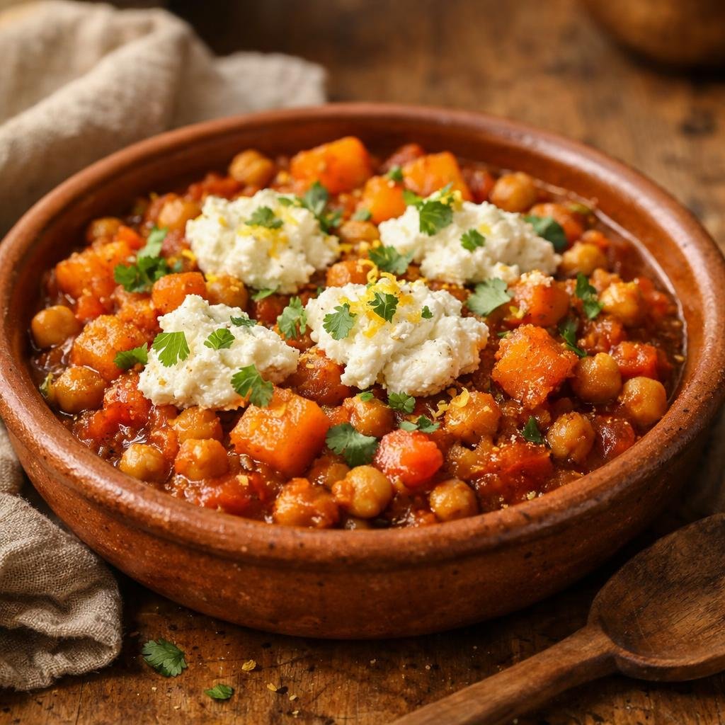 tajine pois chiches courge