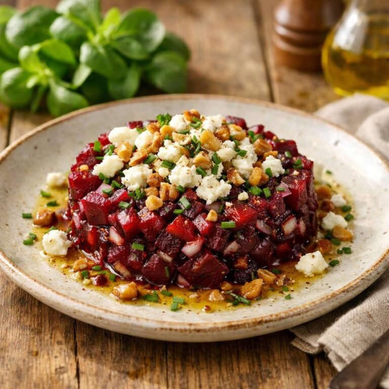 Tartare betterave chèvre