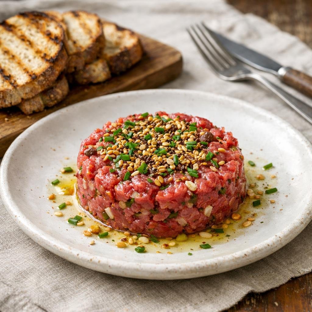 Tartare de boeuf au couteau