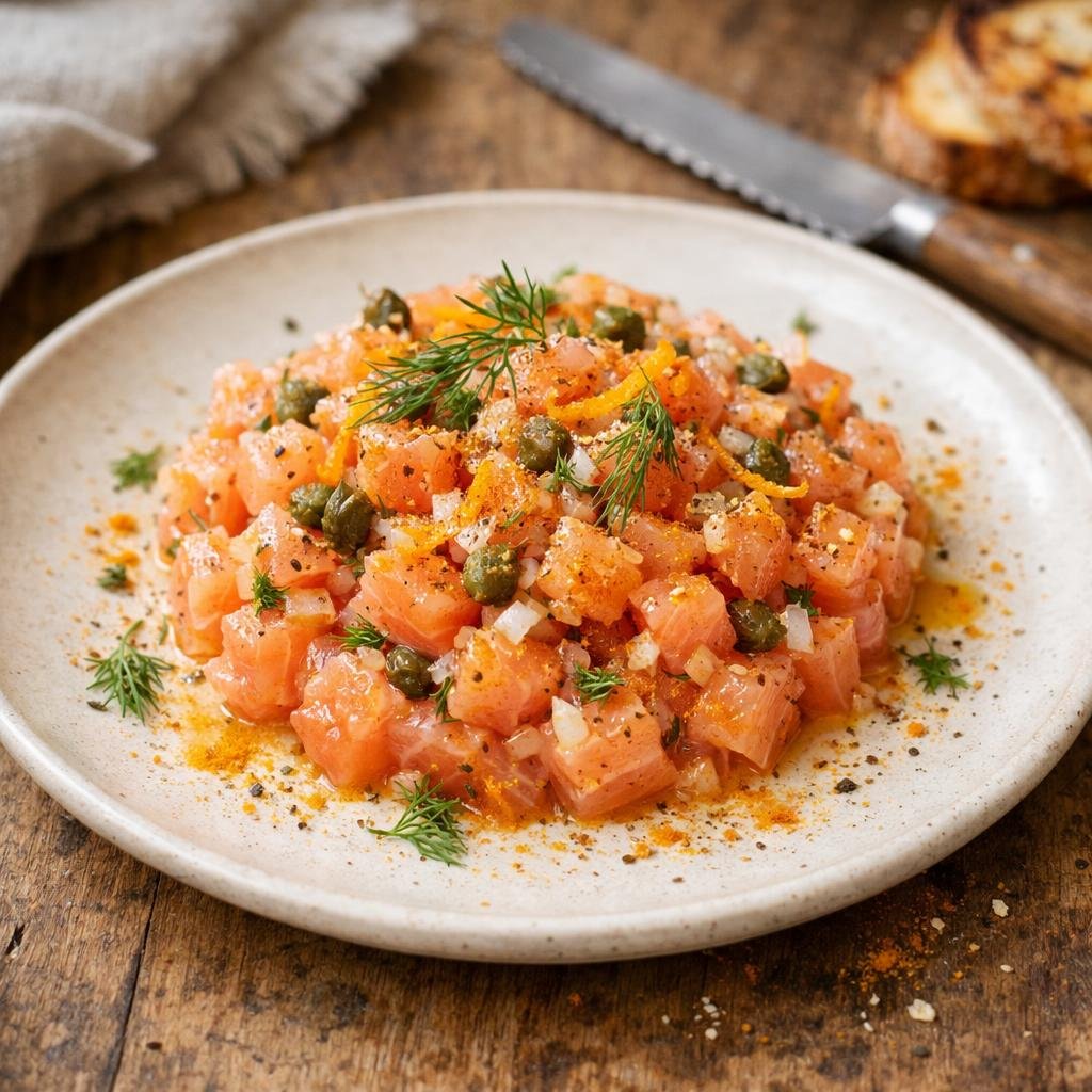 tartare de saumon