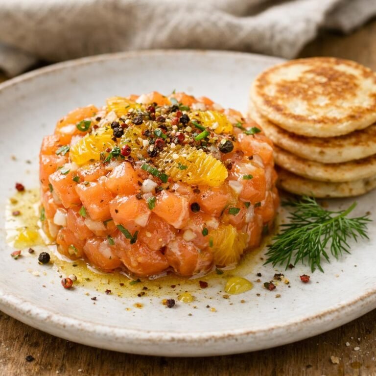 Tartare de saumon aux agrumes