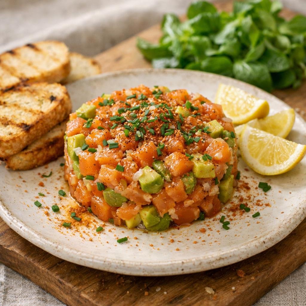 Tartare de saumon avocat