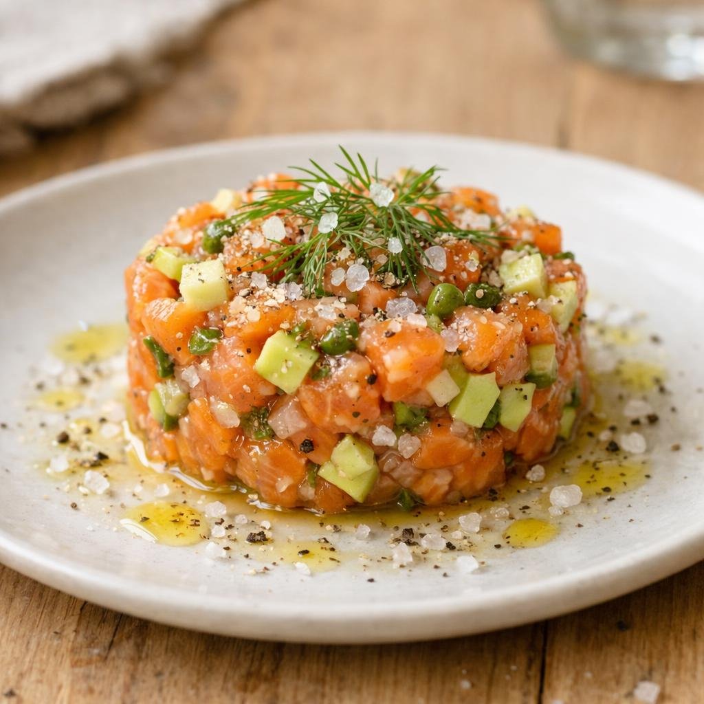 Tartare de saumon avocat