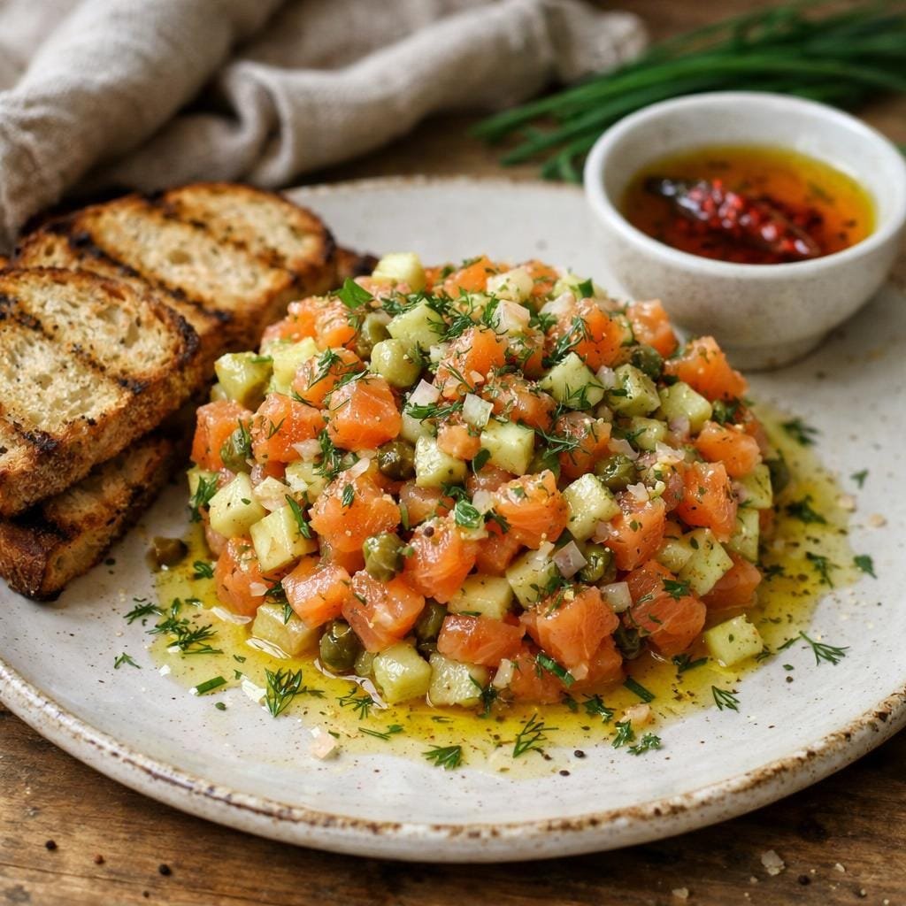 Tartare saumon fumé