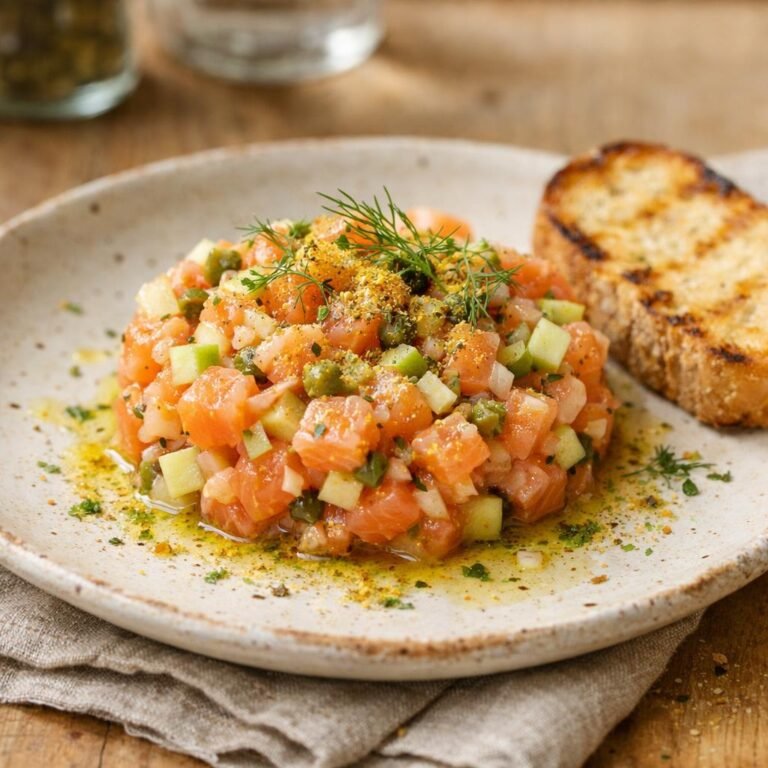 Tartare de saumon pomme
