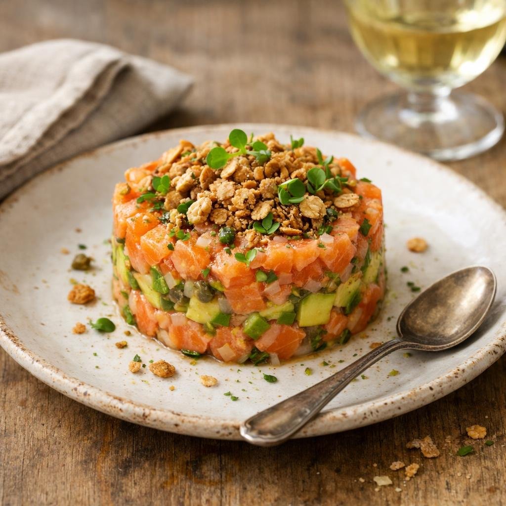 Tartare de truite avocat