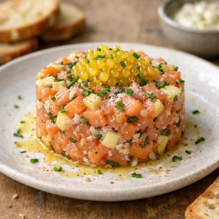 Tartare saumon coco
