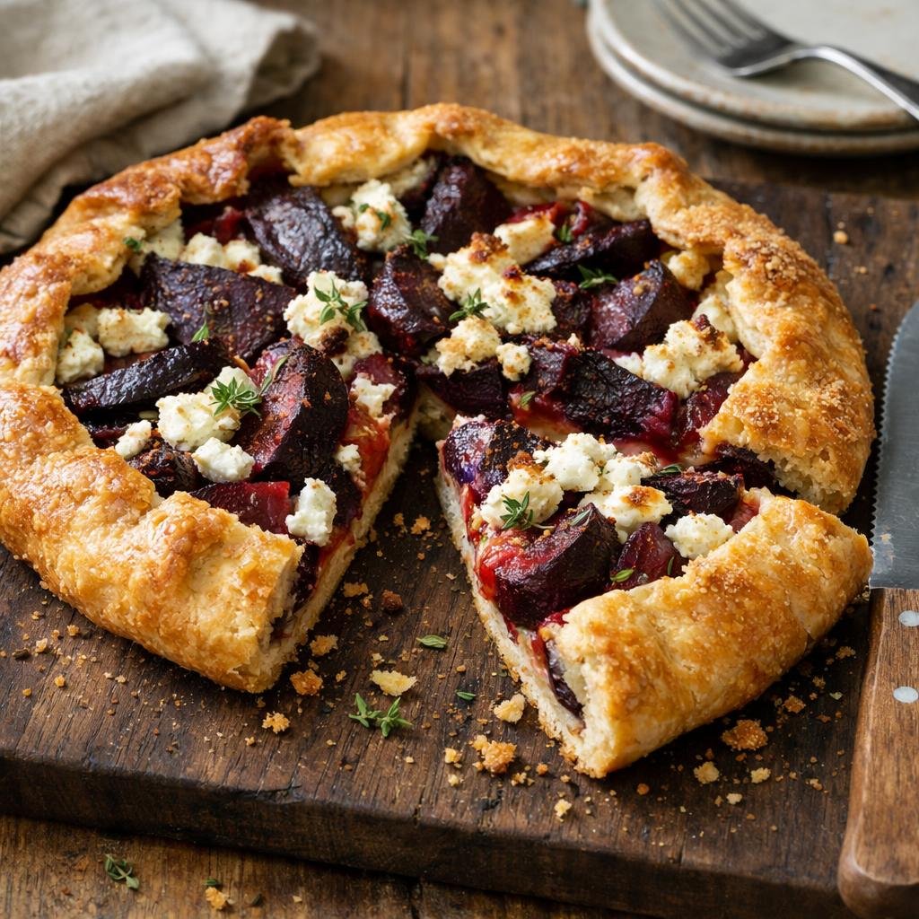 Tarte betterave chèvre