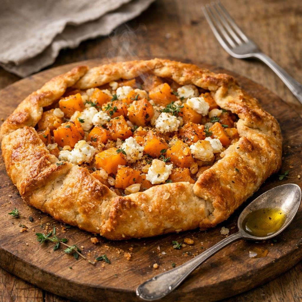 Tarte butternut chèvre