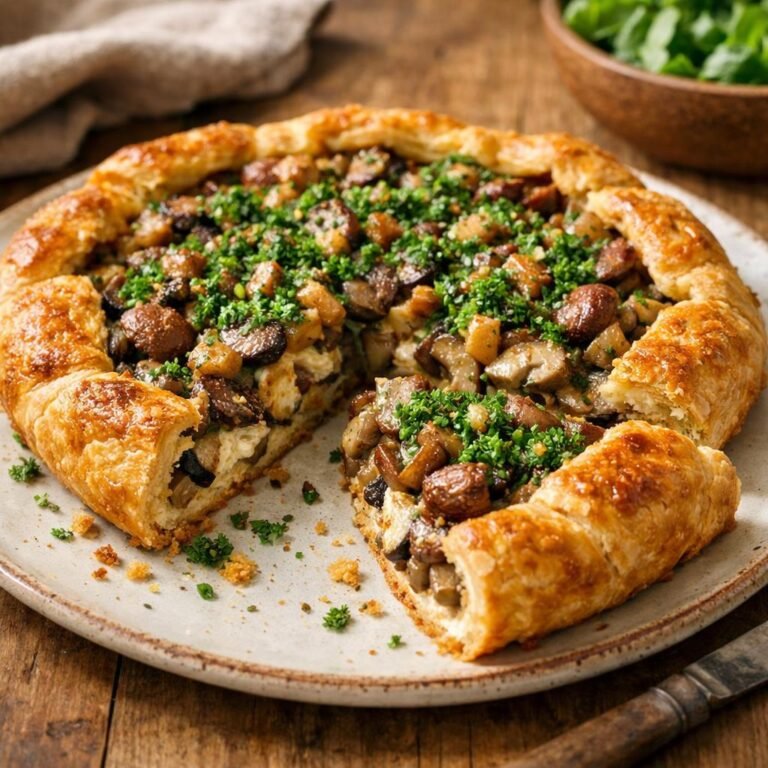 Tarte champignons châtaignes