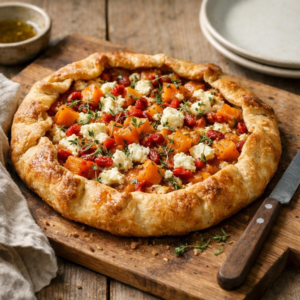 tarte courge chèvre