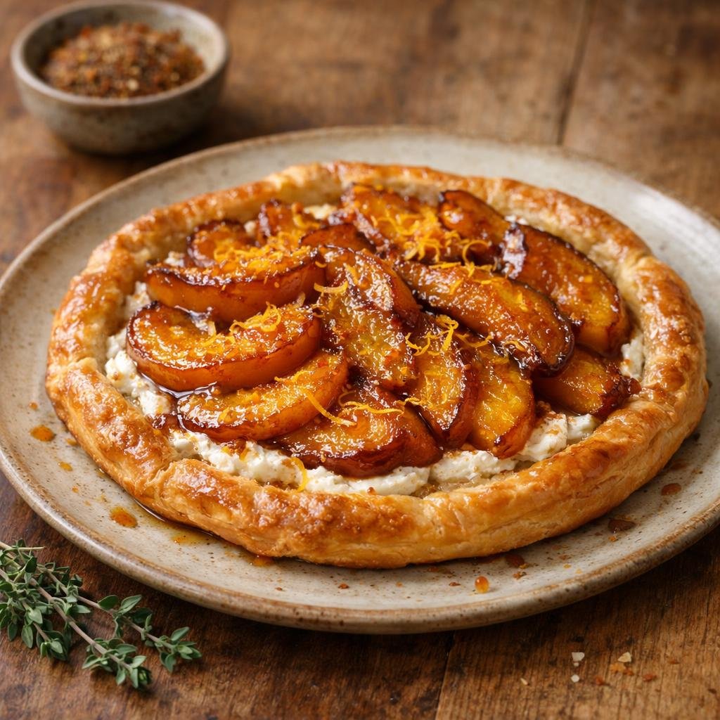 Tarte fine aux coings