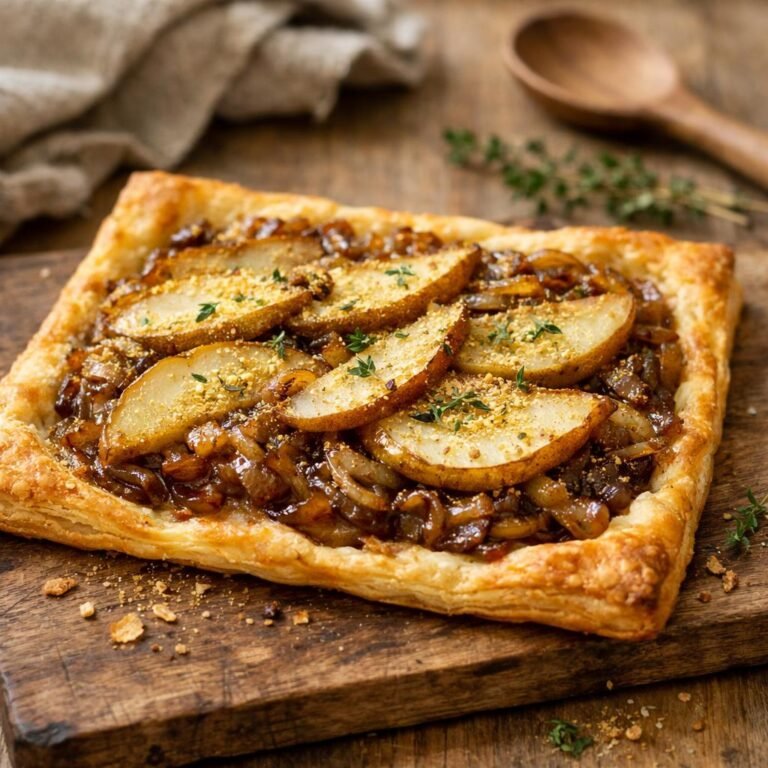Tarte fine aux oignons
