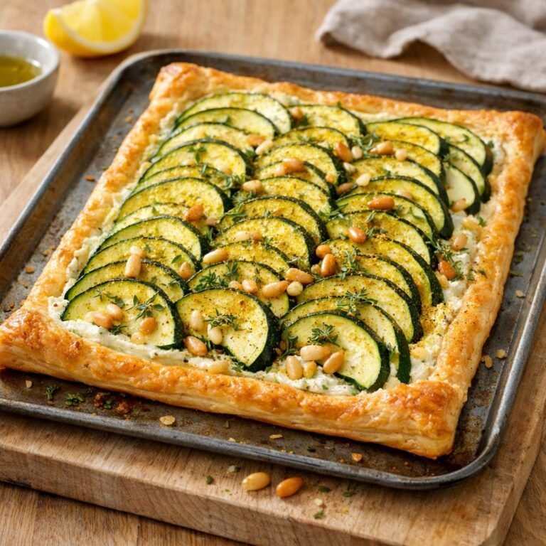 tarte fine courgette ricotta