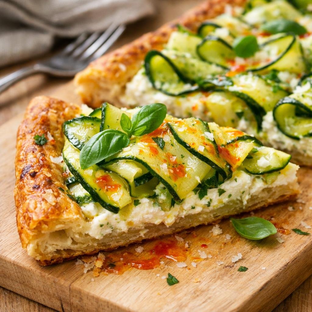 tarte fine courgette ricotta