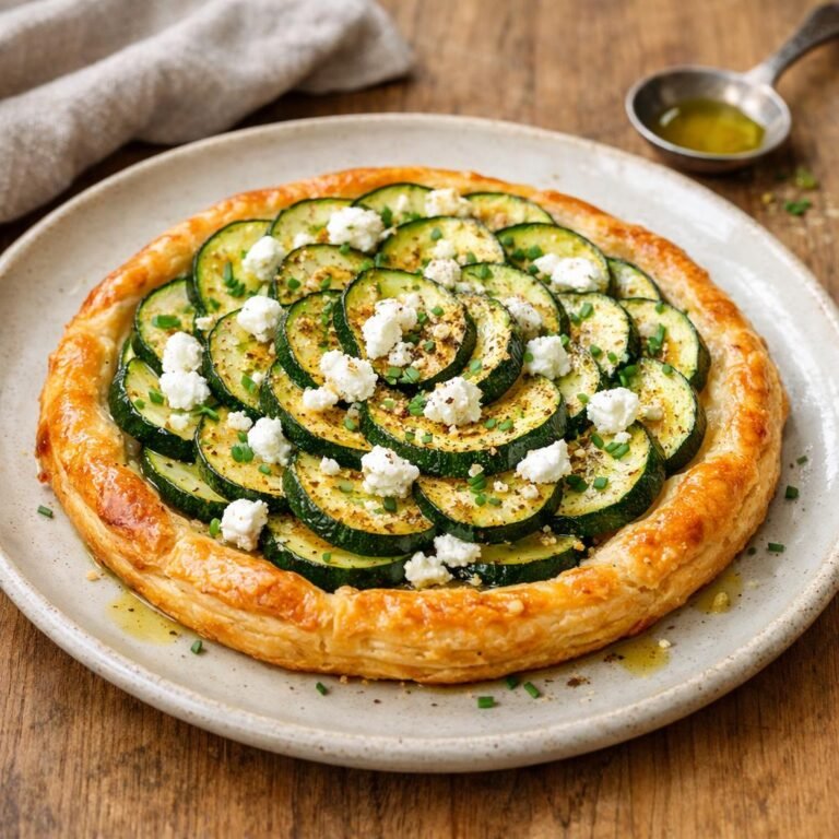 tarte fine courgettes chèvre