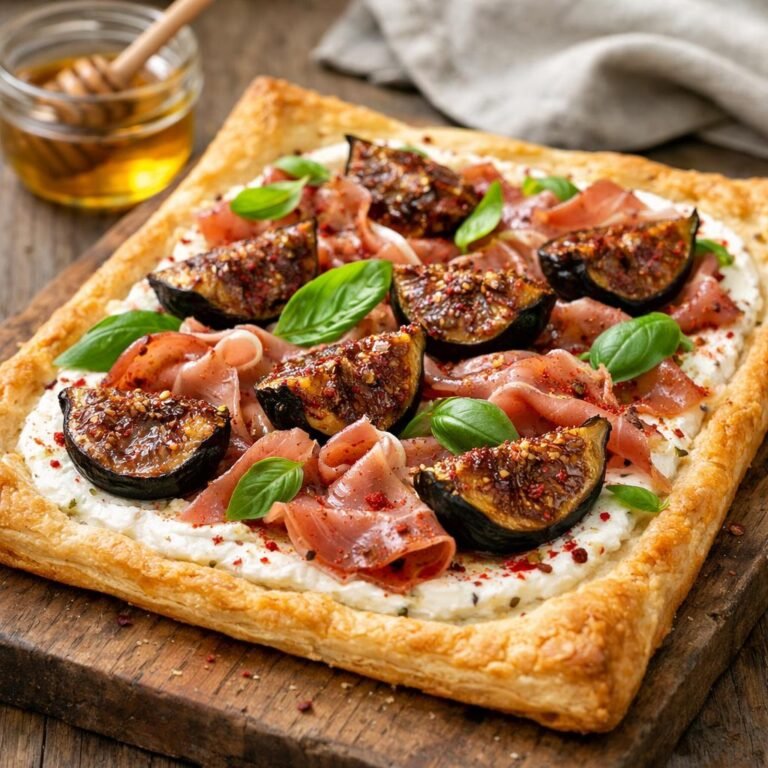 tarte fine figues rôties