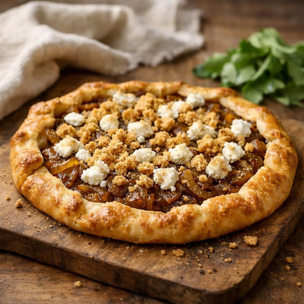 Tarte fine oignons cumin