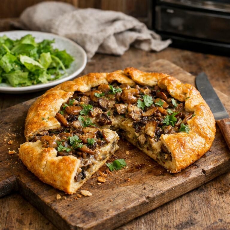 Tarte rustique curry blanc