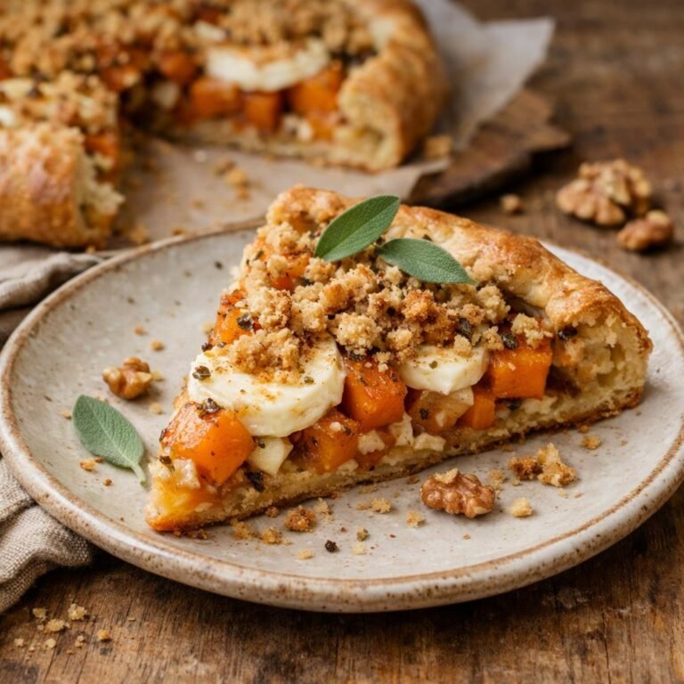 tarte butternut chèvre