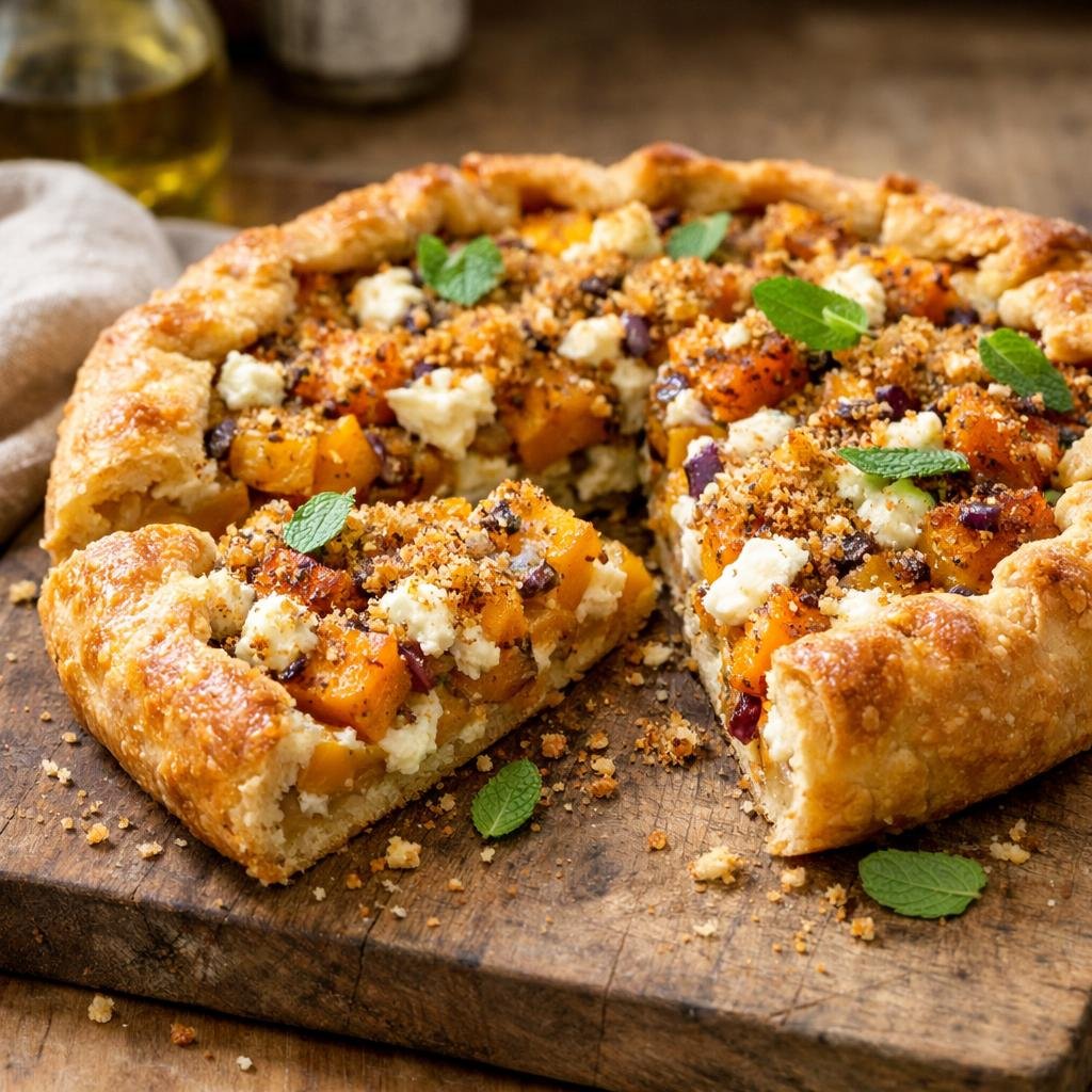Tarte butternut chèvre