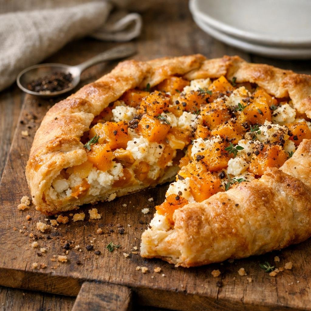 Tarte butternut chèvre
