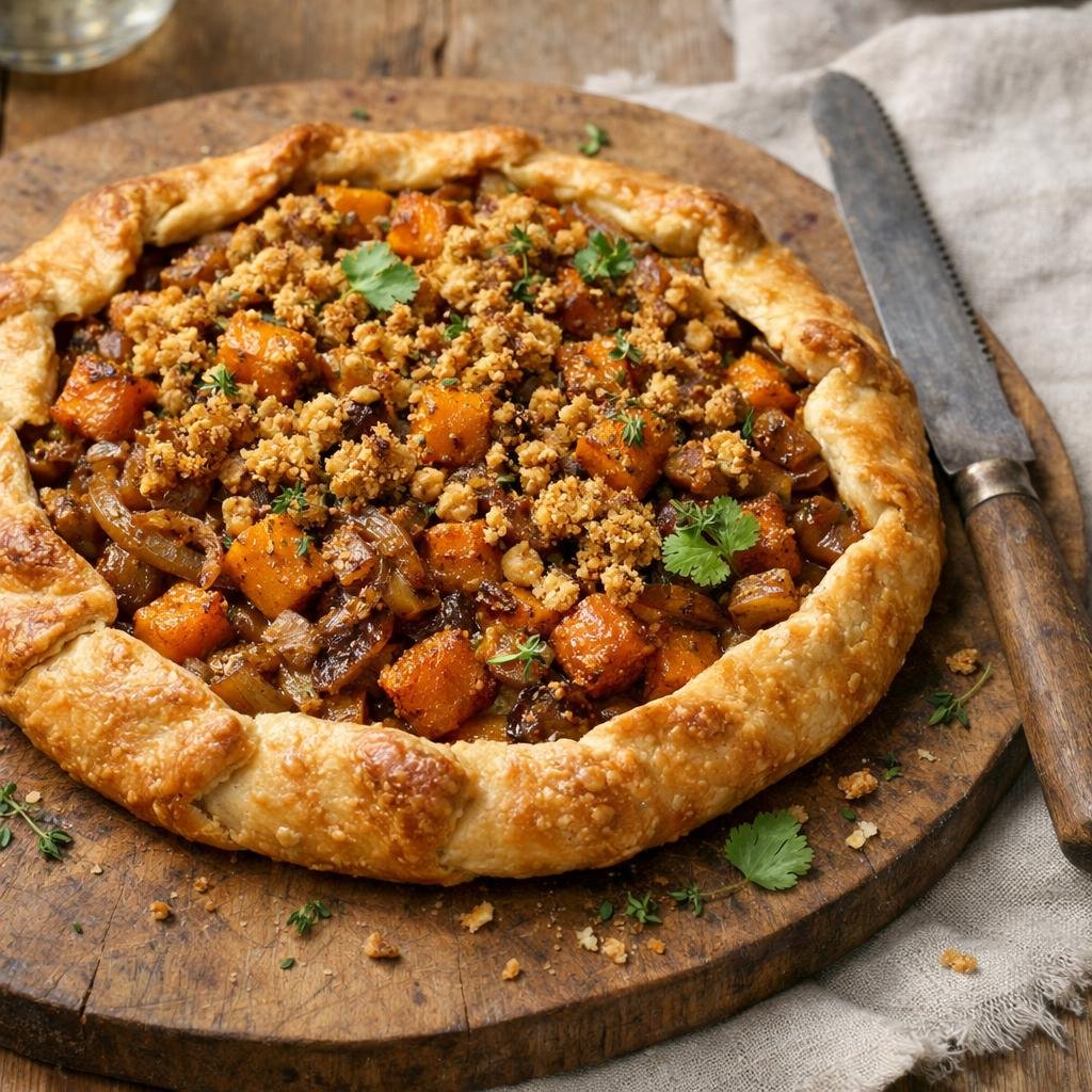 Tarte rustique butternut
