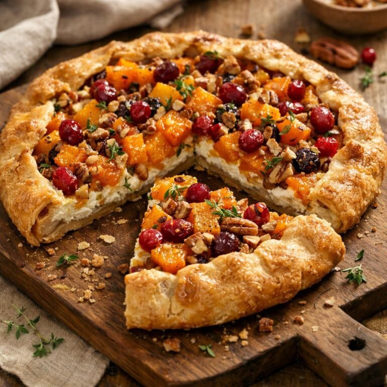 tarte butternut cranberry