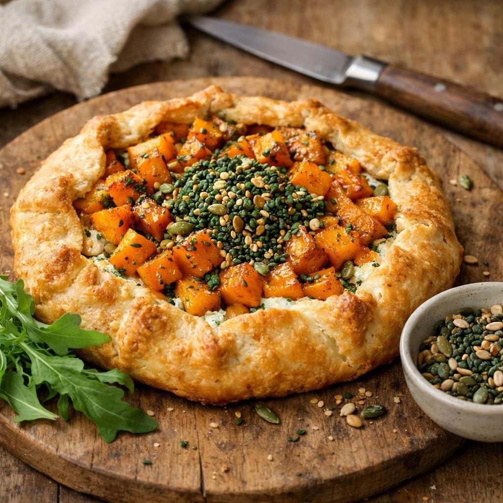 tarte butternut ricotta