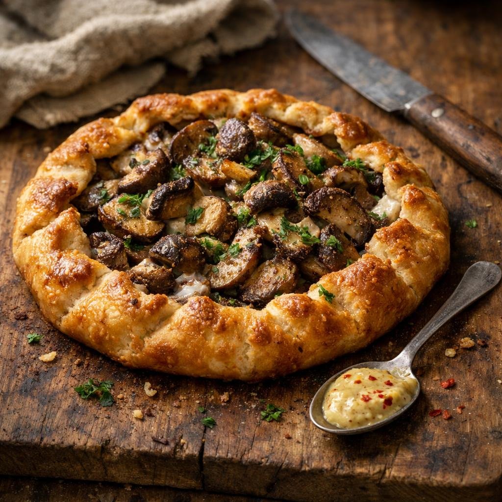tarte rustique cèpes