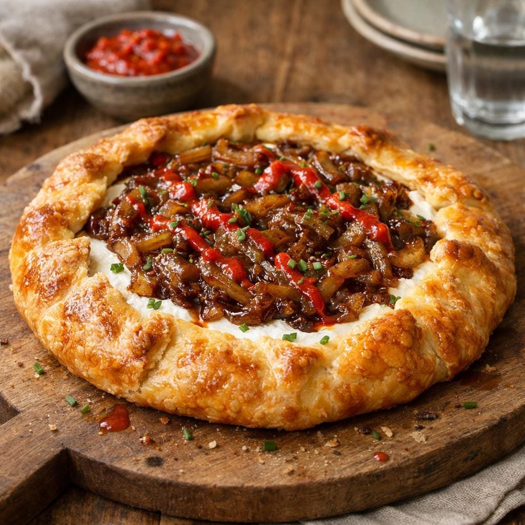 tarte rustique chèvre