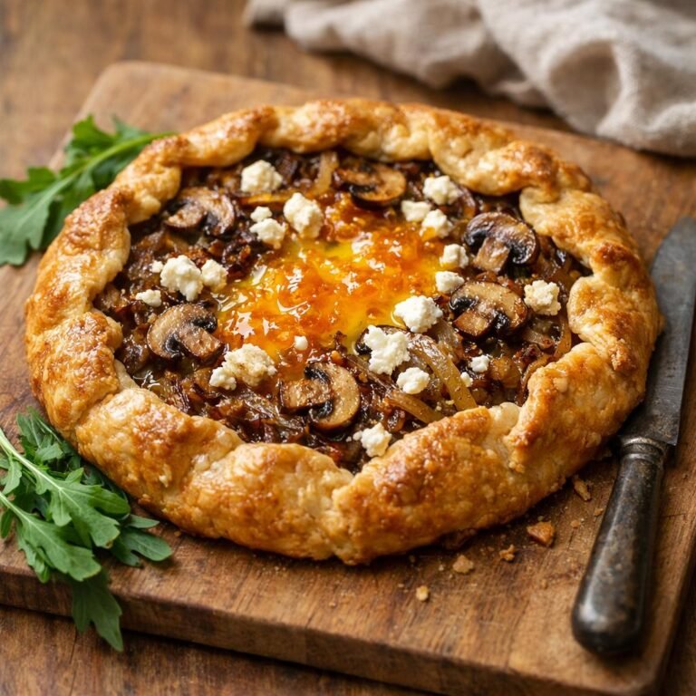 tarte rustique chèvre
