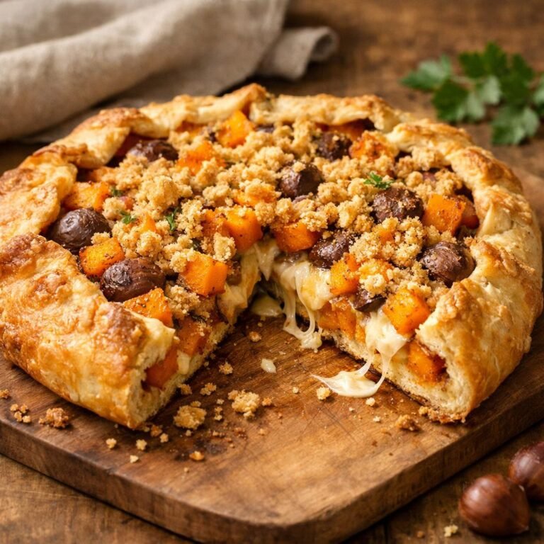 Tarte rustique courge