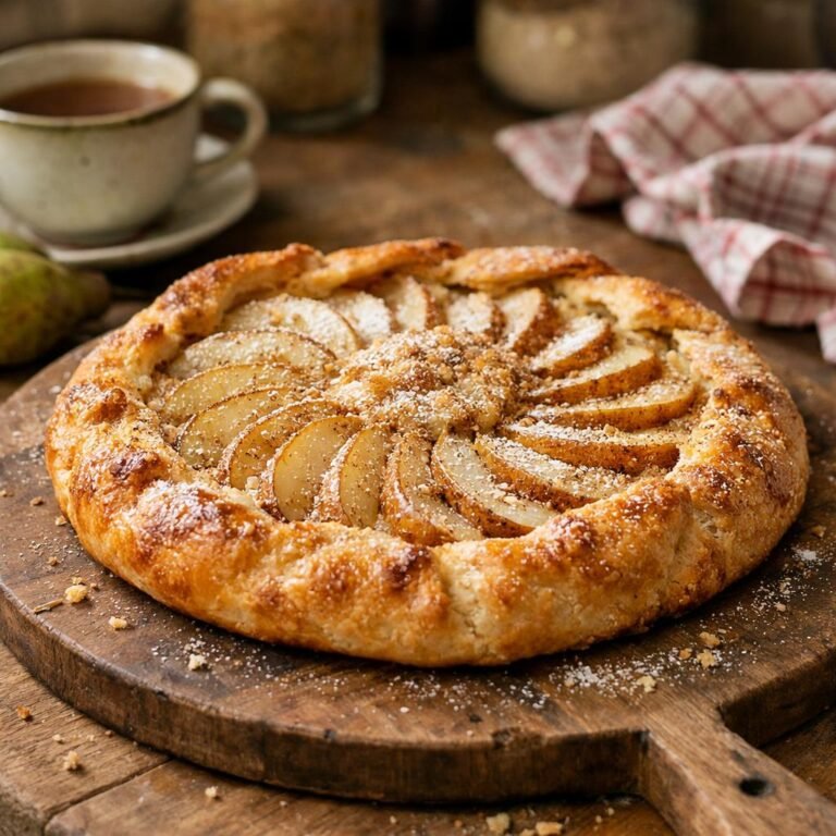 Tarte rustique poire baobab