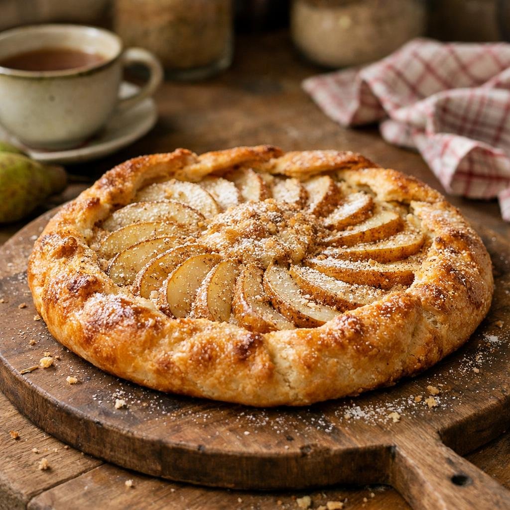 Tarte rustique poire baobab