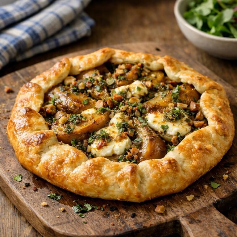 Tarte rustique poire chèvre