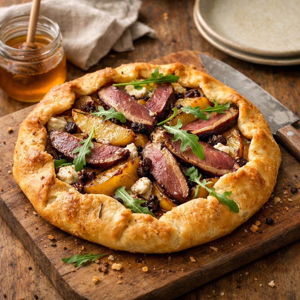 Tarte rustique poire chipotle